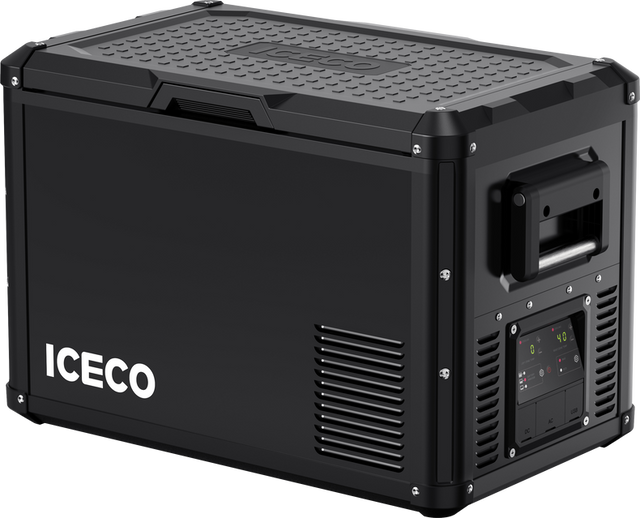 ICECO VL45ProD 45L dual zone 12V portable fridge freezer for overlanding camping truck SUV RV