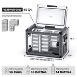 ICECO VL45ProD portable dual zone fridge freezer product image 6