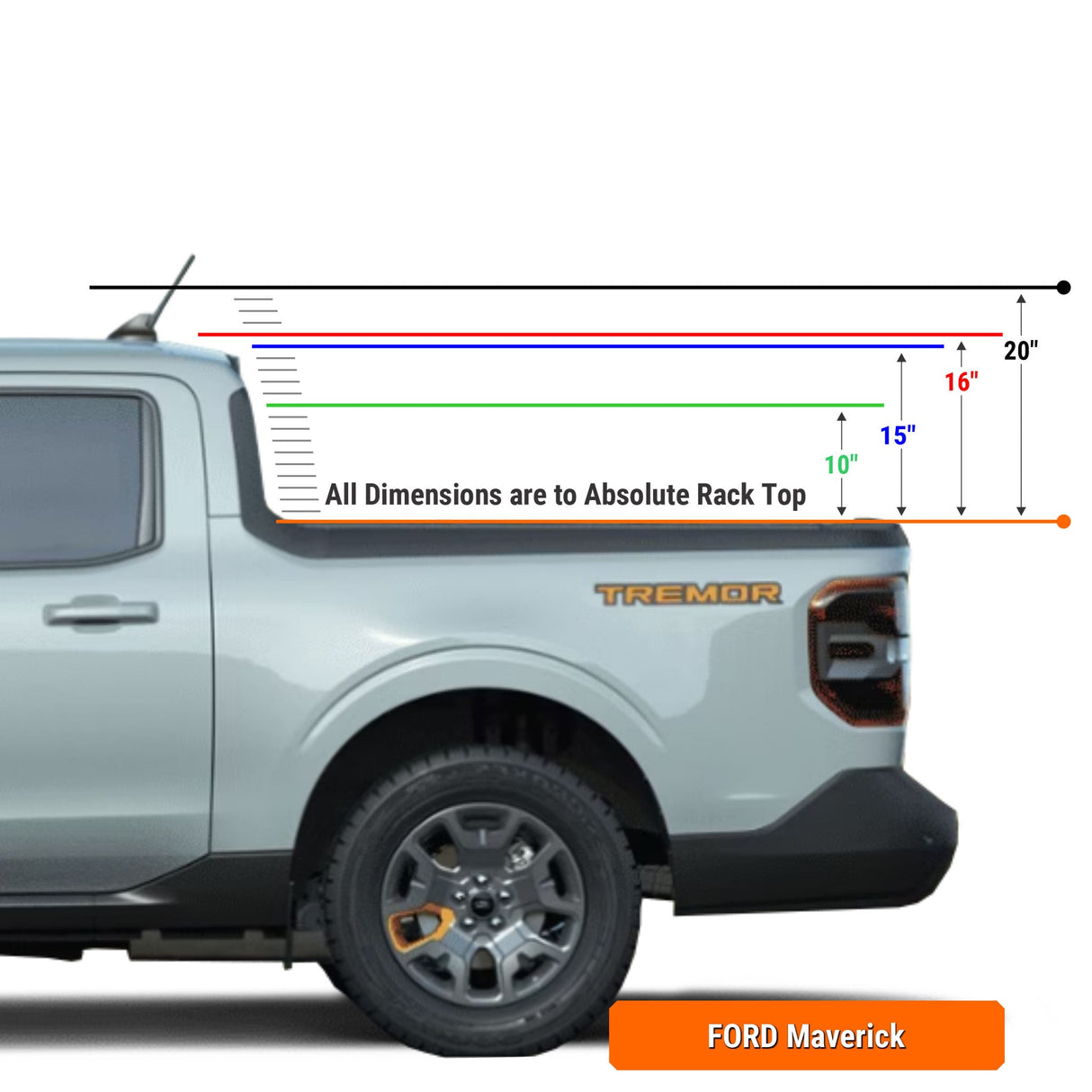 XTR1 Bed Rack for Ford Maverick