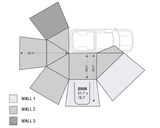 Nomadic Awning 270 Awning & Wall 1, 2, & 3, Mounting Brackets - Passenger Side | OVERLAND VEHICLE SYSTEMS