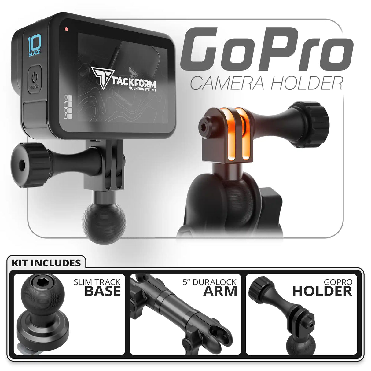 GoPro | Slim Track Base | 5" DuraLock Arm