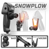 Snow Plow Controller Holder | Slim Track Base | 5" DuraLock Arm