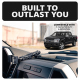 ‘15-‘20 Ford F-150, ‘17-‘22 Super Duty, ‘18-‘21 Expedition Tackform Assault Track Picatinny Dash Bracket With 20LITE Phone Mount