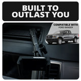 2019-2023 Ford Ranger (WITHOUT Switch Panel) Tackform Slim Track Dash Bracket With Dual 20LITE Phone Holders