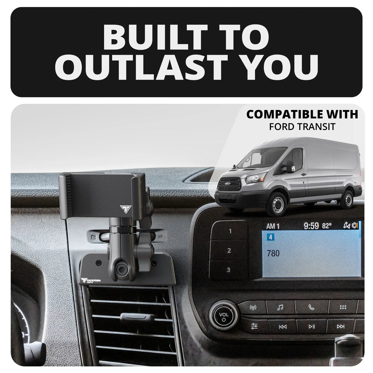 2020+ Ford Transit LINK™ Vent Mount Bracket | Choose Your Ball Size | (Not Compatible With Transit Connect)