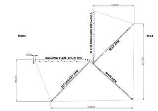 ALU-CAB - 2M 270° SHADOW AWNING LHS