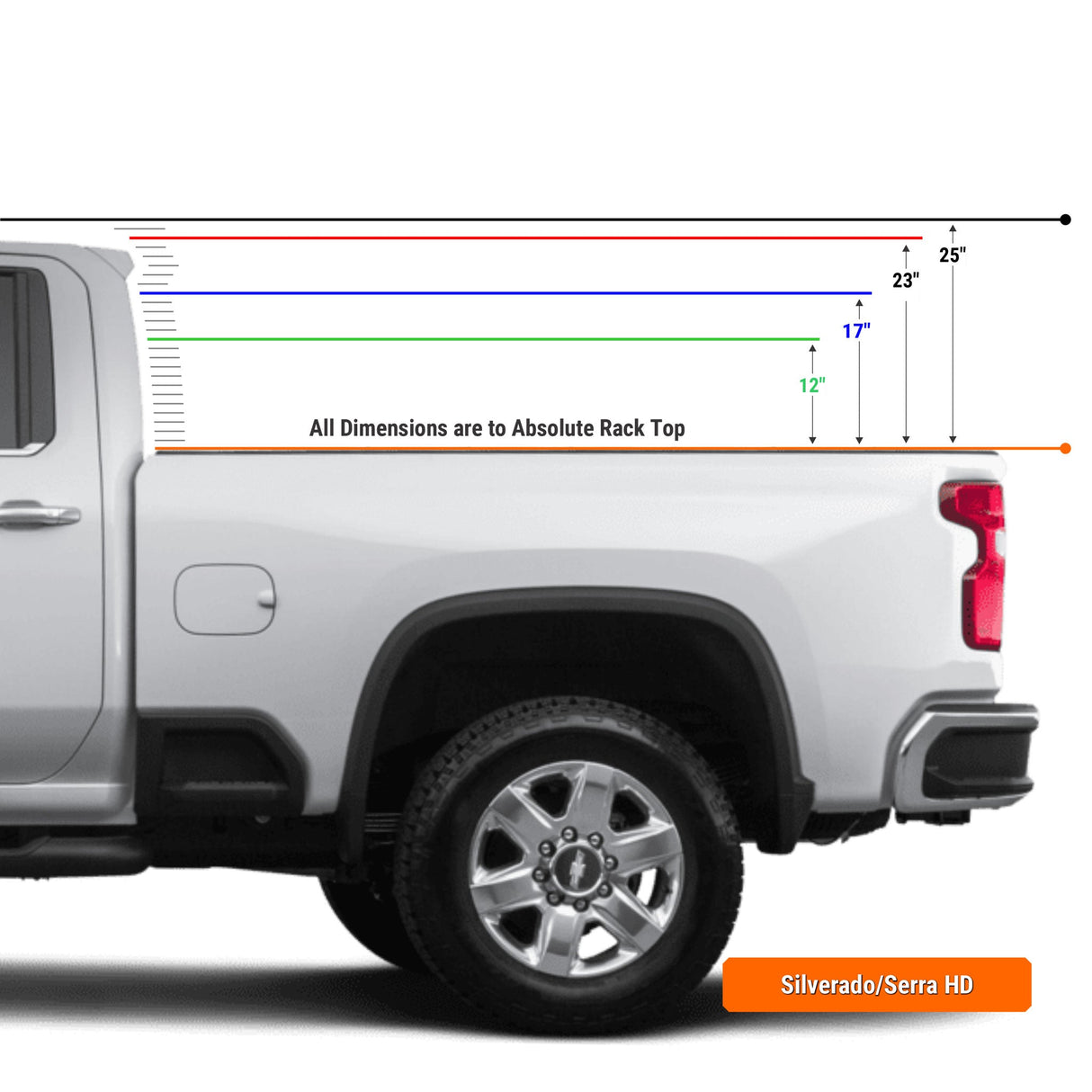 XTR3 Bed Rack for Silverado & Sierra 2500/3500HD