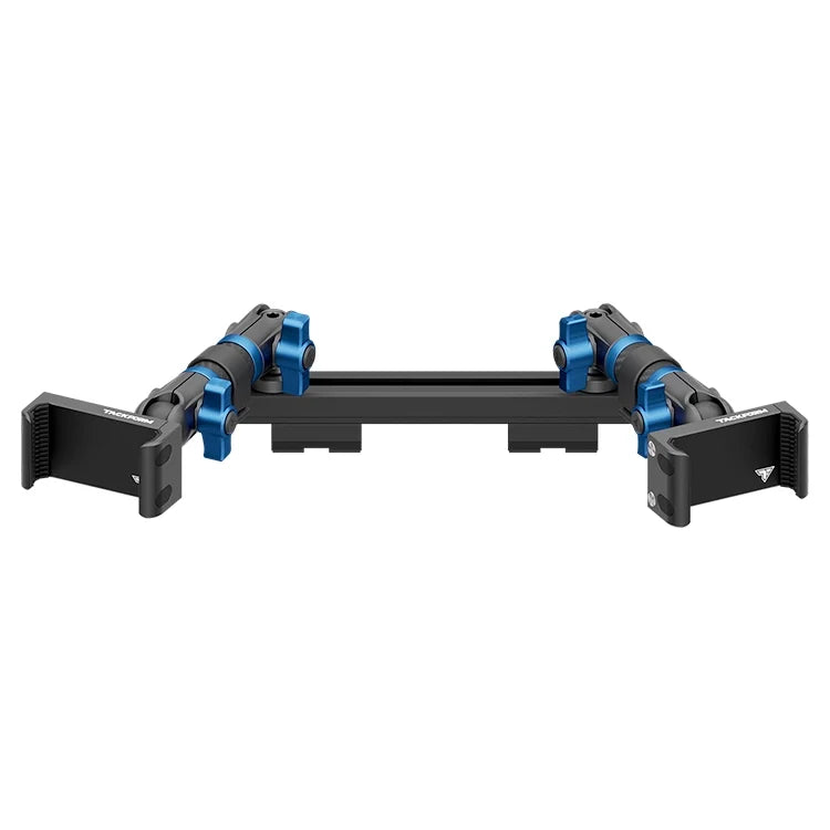 2019-2023 Ford Ranger (WITHOUT Switch Panel) Tackform Slim Track Dash Bracket With Dual 20LITE Phone Holders