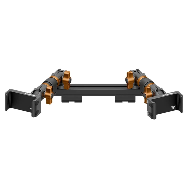 2019-2023 Ford Ranger (WITHOUT Switch Panel) Tackform Slim Track Dash Bracket With Dual 20LITE Phone Holders