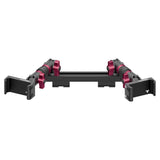 2019-2023 Ford Ranger (WITHOUT Switch Panel) Tackform Slim Track Dash Bracket With Dual 20LITE Phone Holders