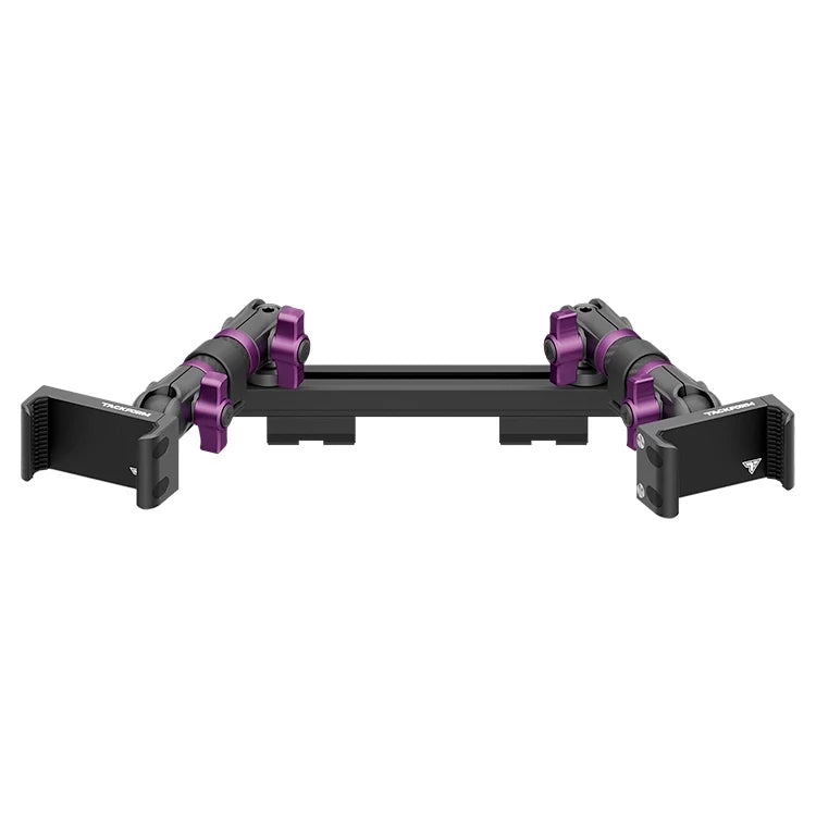2019-2023 Ford Ranger (WITHOUT Switch Panel) Tackform Slim Track Dash Bracket With Dual 20LITE Phone Holders