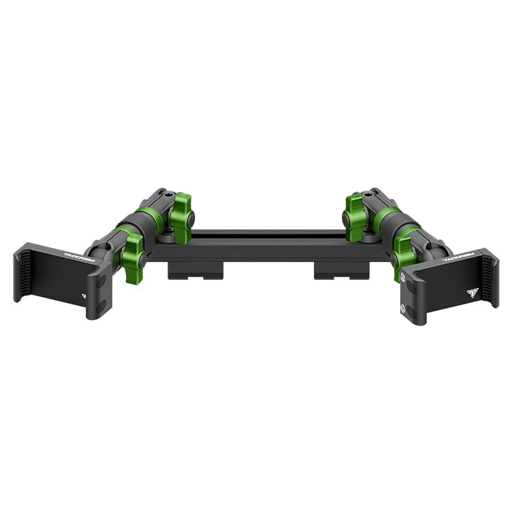 2019-2023 Ford Ranger (WITHOUT Switch Panel) Tackform Slim Track Dash Bracket With Dual 20LITE Phone Holders