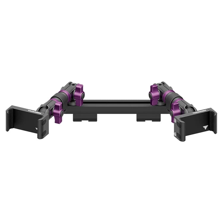 2019-2023 Ford Ranger (WITHOUT Switch Panel) Tackform Slim Track Dash Bracket With Dual 20LITE Phone Holders