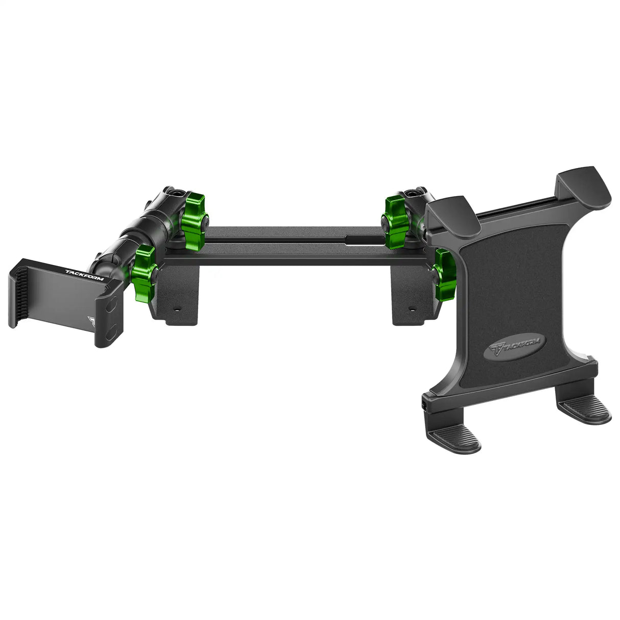 ‘15-‘20 Ford F-150, ‘17-‘22 Super Duty, ‘18-‘21 Expedition (See Compatibility Info For Year/Trim Details) Tackform Slim Track Dash Bracket With 20LITE Phone & Tablet Mounts