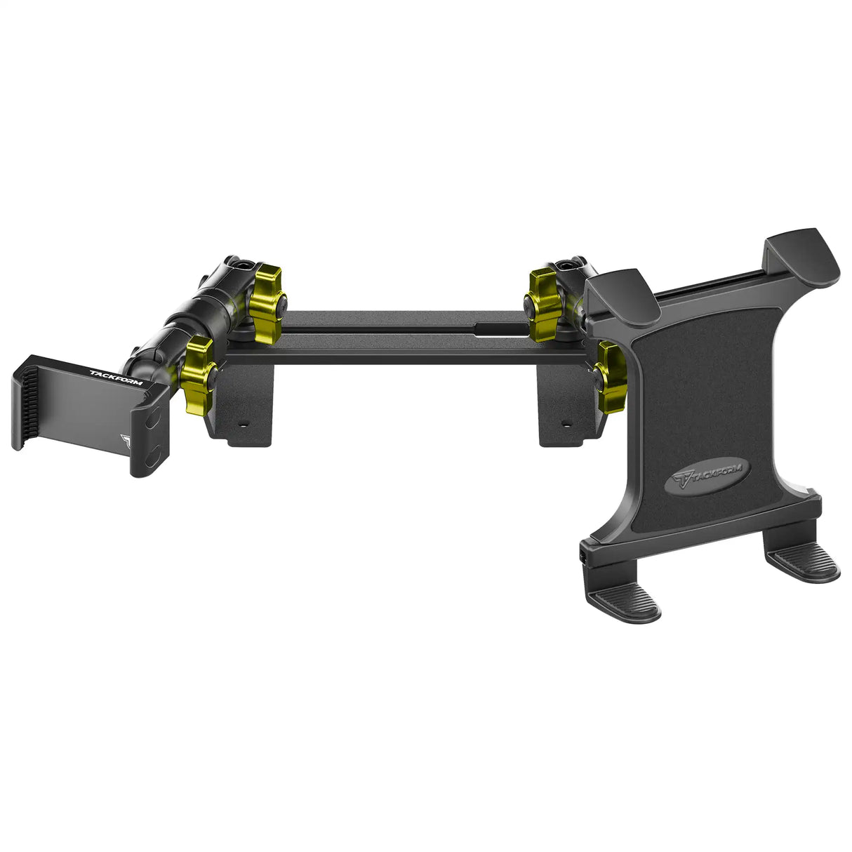 ‘15-‘20 Ford F-150, ‘17-‘22 Super Duty, ‘18-‘21 Expedition (See Compatibility Info For Year/Trim Details) Tackform Slim Track Dash Bracket With 20LITE Phone & Tablet Mounts