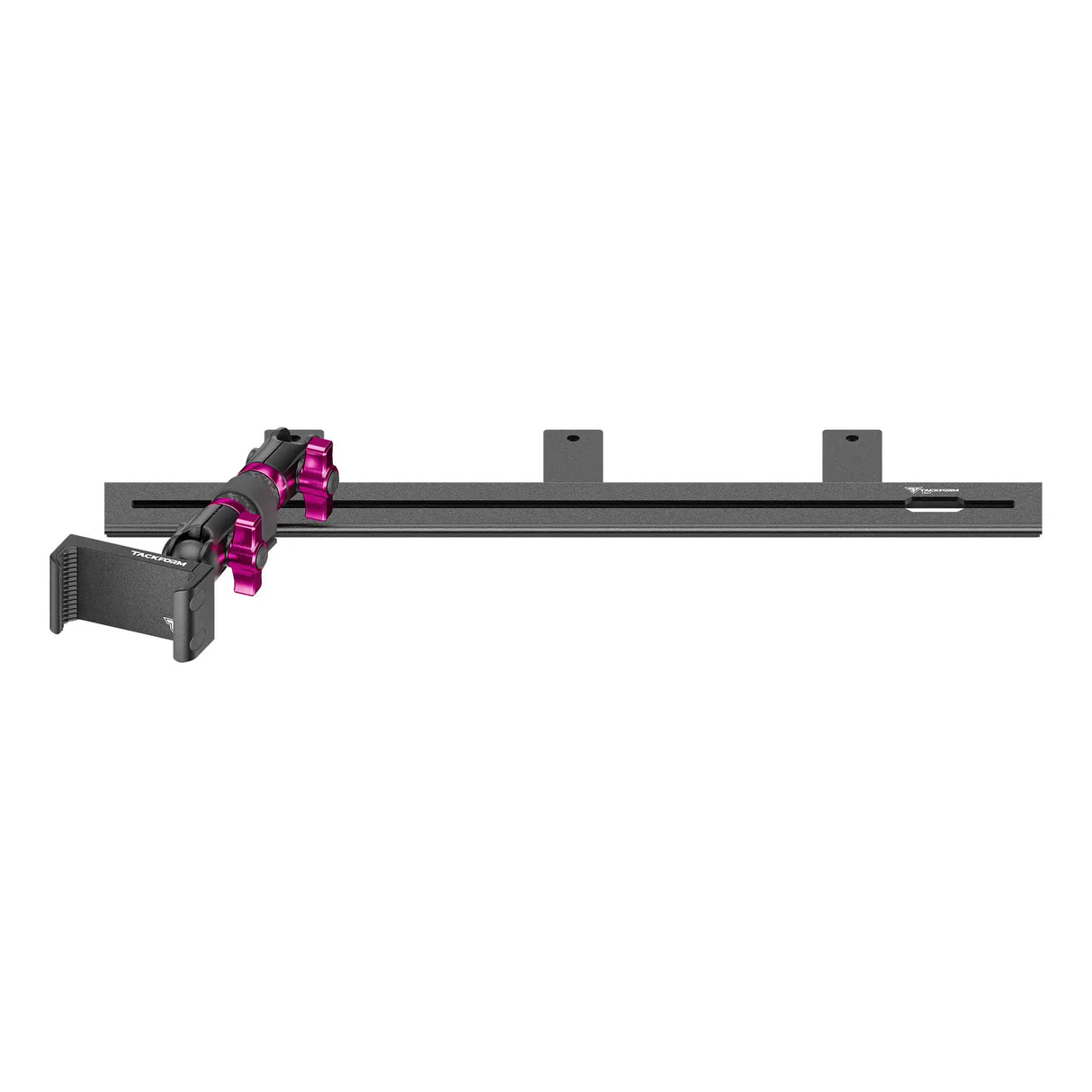 2008-2016 Ford Super Duty & 2011-2025 F-650/750 Tackform Slim Track Dash Bracket with 20LITE Phone Mount