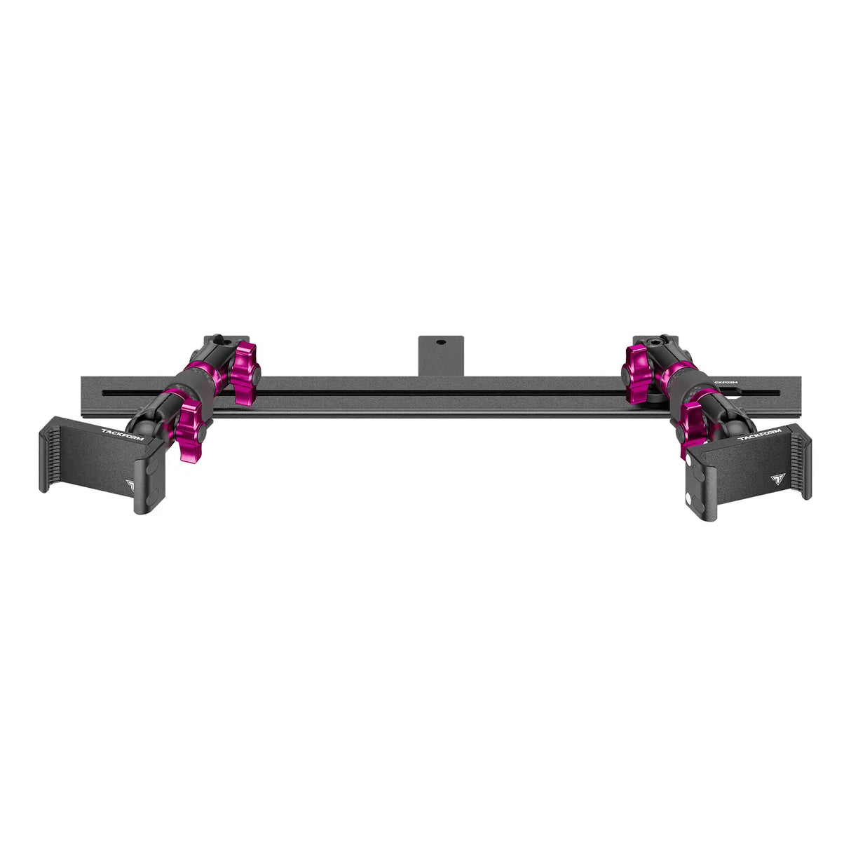 2008-2016 Ford Super Duty & 2011-2025 F-650/750 Tackform Slim Track Dash Bracket with Dual 20LITE Phone Mounts