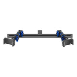 2008-2016 Ford Super Duty & 2011-2025 F-650/750 Tackform Slim Track Dash Bracket with Dual 20LITE Phone Mounts