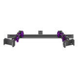 2008-2016 Ford Super Duty & 2011-2025 F-650/750 Tackform Slim Track Dash Bracket with Dual 20LITE Phone Mounts
