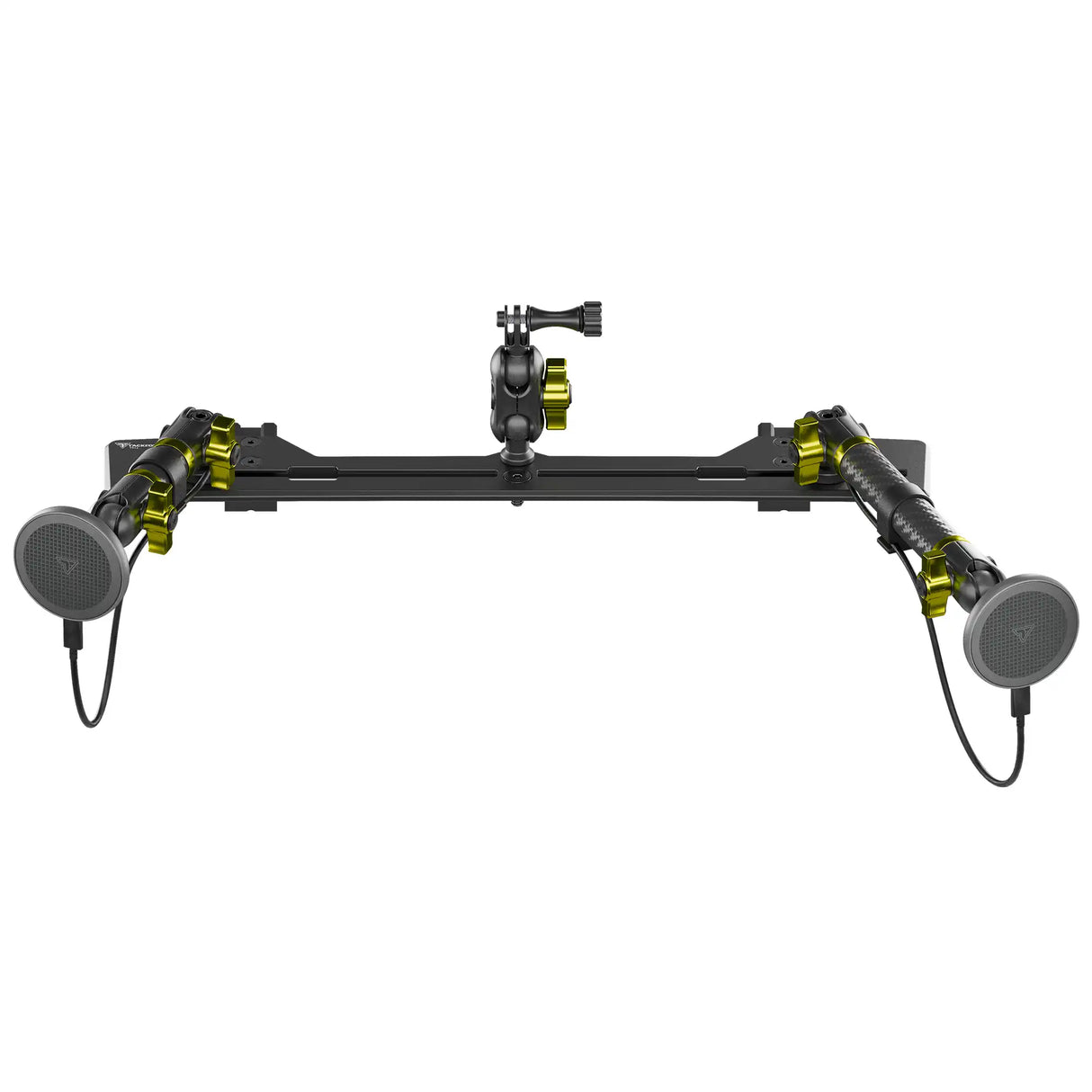 2021+ Ford Bronco & Bronco Raptor (Non-Sport) Tackform Slim Track Dash Bracket With Dual MagSafe Charging Phone Mounts & GoPro Mount