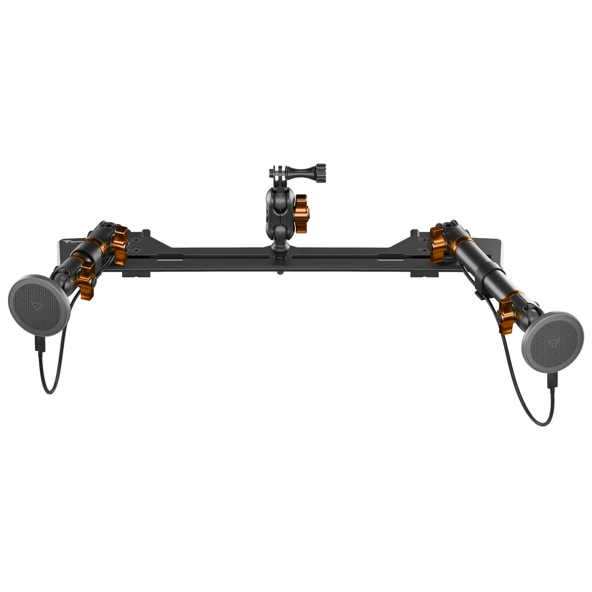 2021+ Ford Bronco & Bronco Raptor (Non-Sport) Tackform Slim Track Dash Bracket With Dual MagSafe Charging Phone Mounts & GoPro Mount