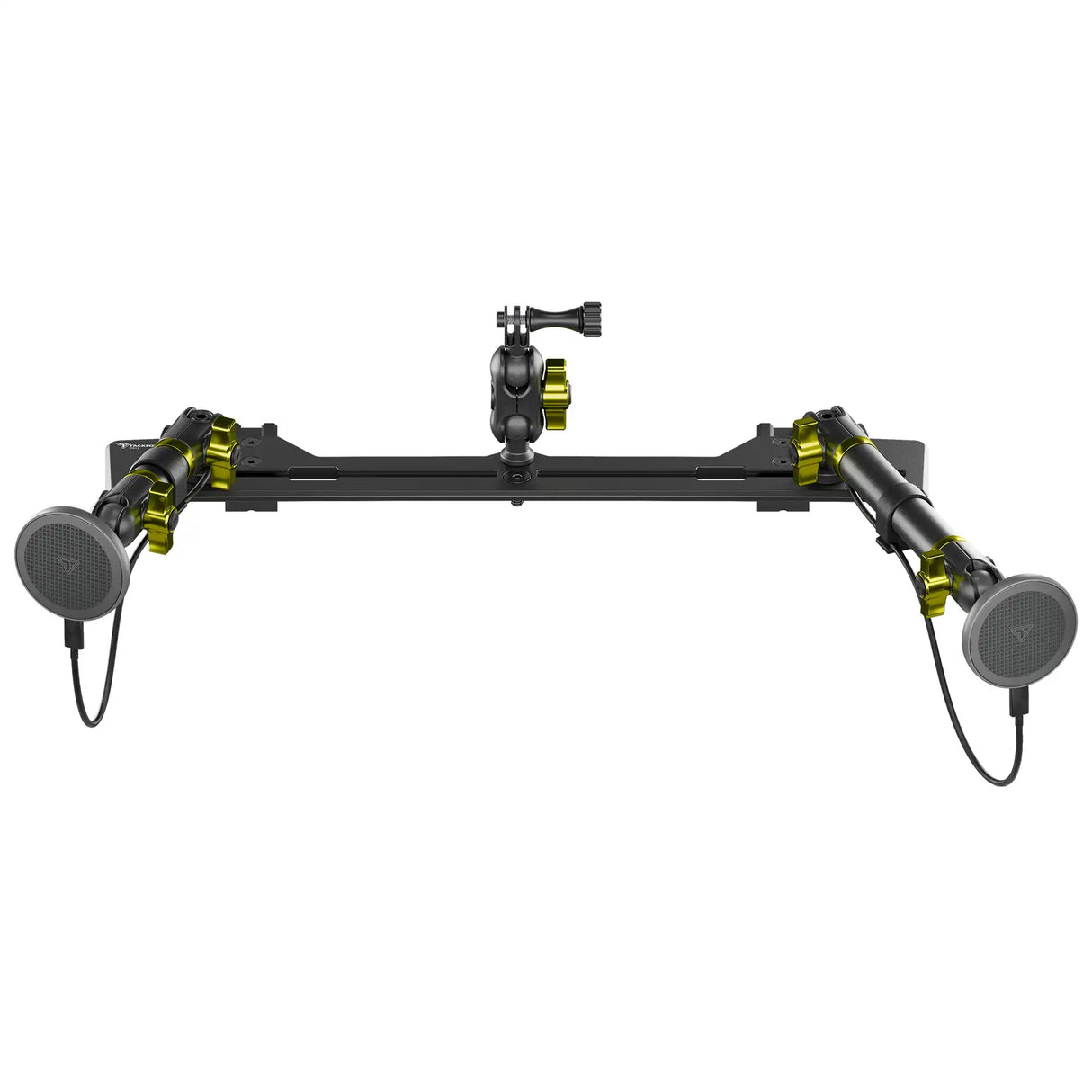 2021+ Ford Bronco & Bronco Raptor (Non-Sport) Tackform Slim Track Dash Bracket With Dual MagSafe Charging Phone Mounts & GoPro Mount