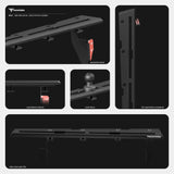 2016-2023 Toyota Tacoma Tackform Slim Track Dash Bracket With Tablet Mount