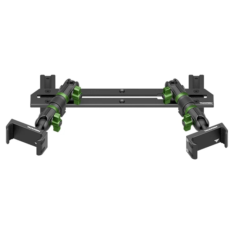 2023-2026 Ford Super Duty (F-250 Through F-600) Tackform Slim Track Dash Bracket With Dual 20LITE Phone Mounts