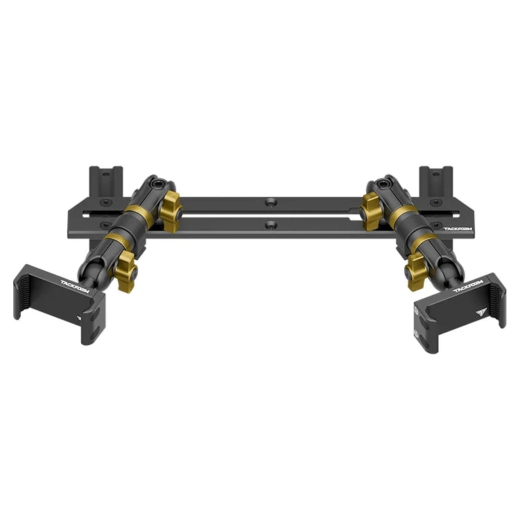 2023-2026 Ford Super Duty (F-250 Through F-600) Tackform Slim Track Dash Bracket With Dual 20LITE Phone Mounts