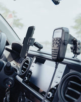 2016-2023 Toyota Tacoma Tackform Slim Track Dash Bracket With 20LITE Phone & CB Microphone Mounts