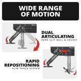 2024+ Jeep Wrangler JL & Gladiator (Not Compatible With 4xe) Tackform Slim Track Dash Bracket With Qi2.2/MagSafe Charging & Cooling Phone Mount | Driver Side