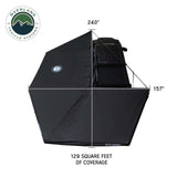 XD Nomadic 270 Degree Awning W/Lights & Black Out - Black Body, Grey Trim & Black Travel Cover