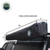 XD Nomadic 270 Degree Awning W/Lights & Black Out - Black Body, Grey Trim & Black Travel Cover