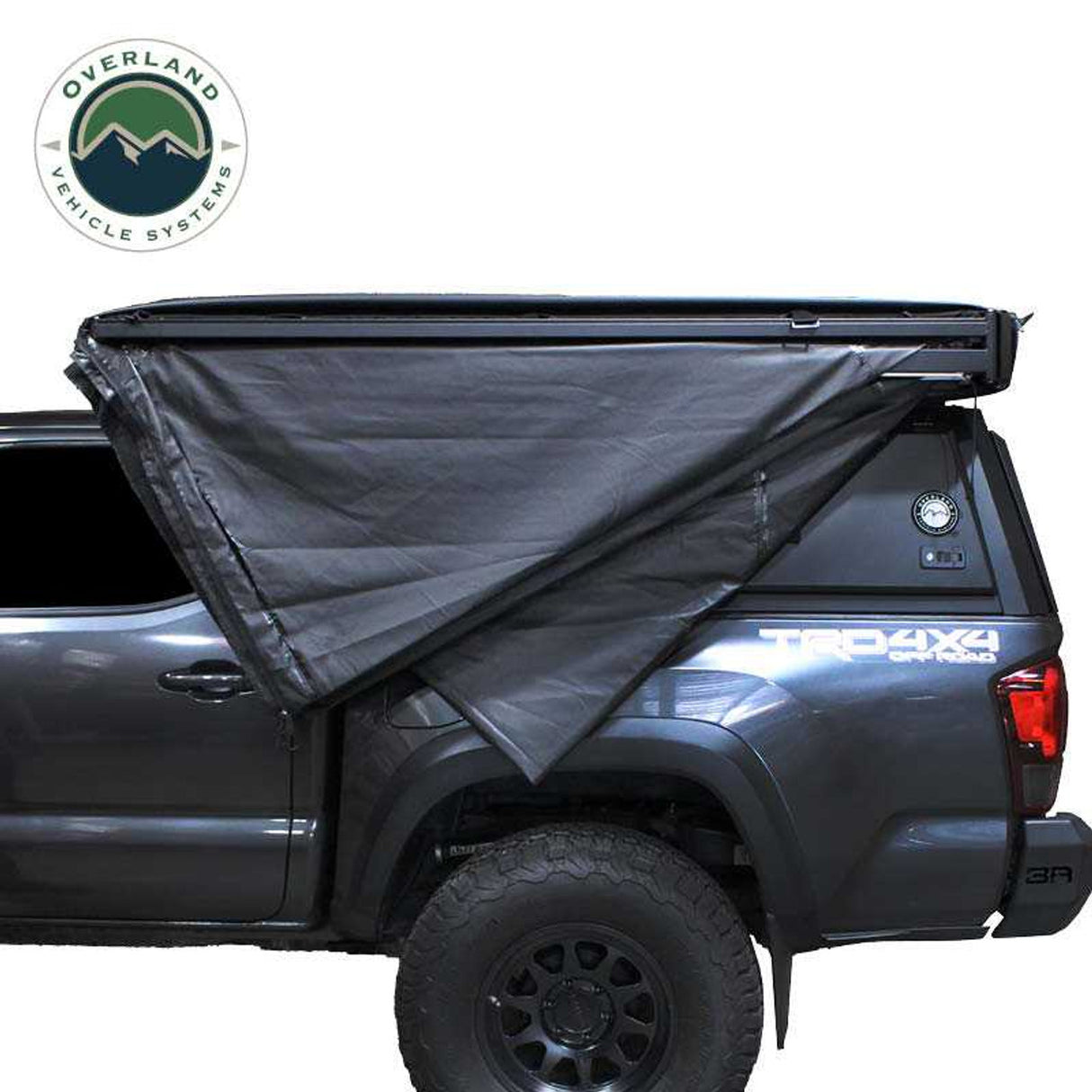 XD Nomadic 270 Degree Awning W/Lights & Black Out - Black Body, Grey Trim & Black Travel Cover