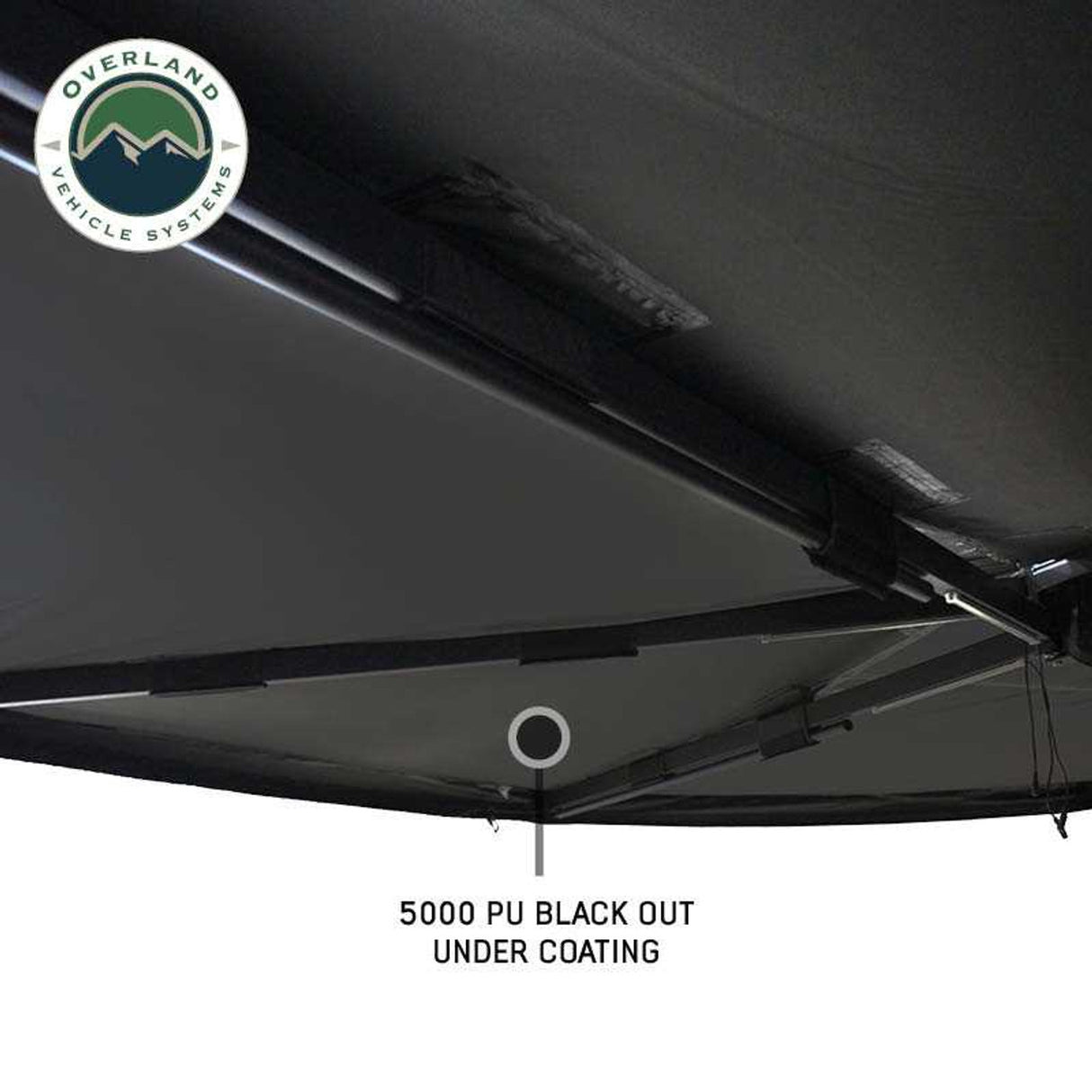 XD Nomadic 270 Degree Awning W/Lights & Black Out - Black Body, Grey Trim & Black Travel Cover