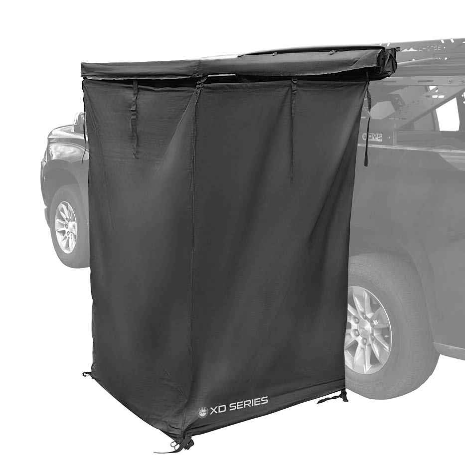 XD Nomadic 90 Degree Pivot Shower Awning - Quick Deploying w/Light Strip & Black Out - image 1