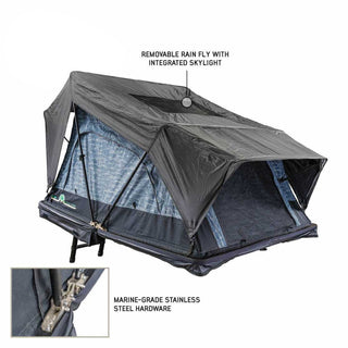 XD Sherpa Soft Shell Roof Top Tent - Grey Body & Black Rainfly | OVERLAND VEHICLE SYSTEMS