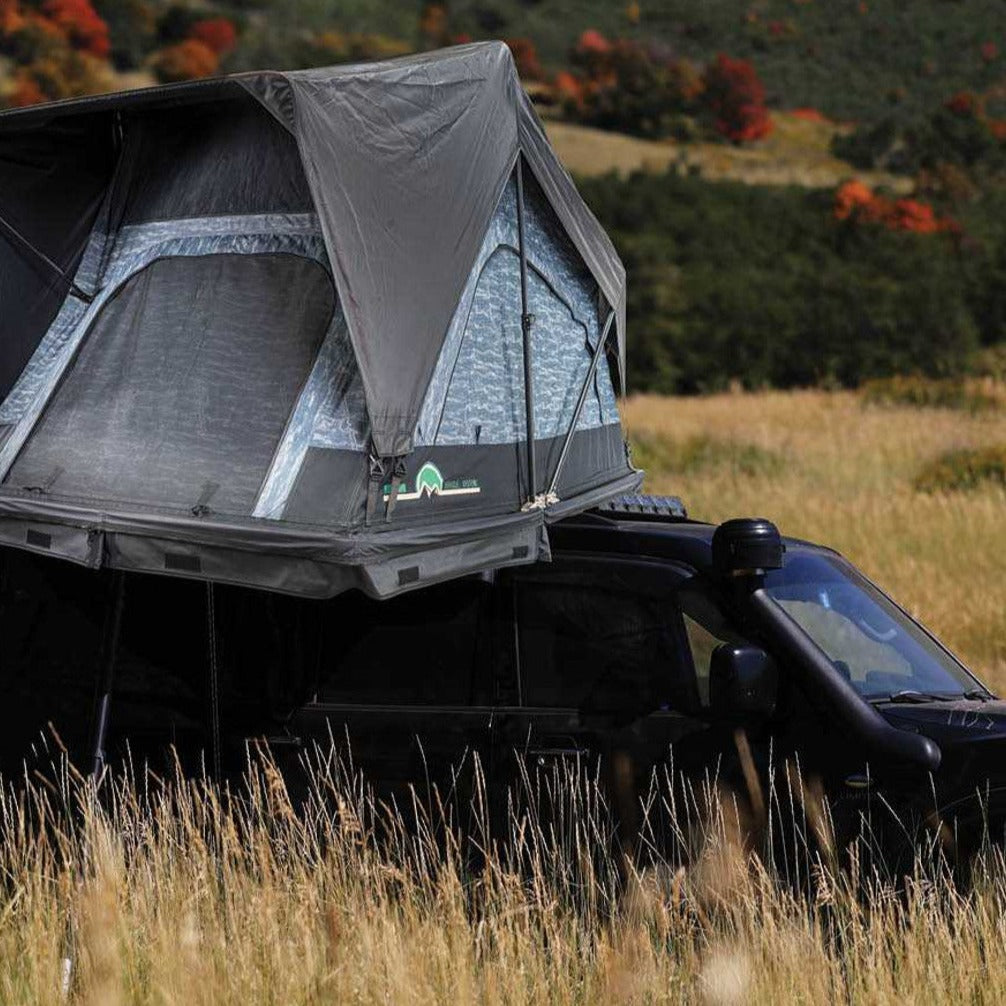 XD Sherpa Soft Shell Roof Top Tent - Grey Body & Black Rainfly | OVERLAND VEHICLE SYSTEMS