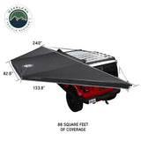 XD Nomadic 180 - Awning, Universal, Black Body, Black Trim W/Black Travel Bag