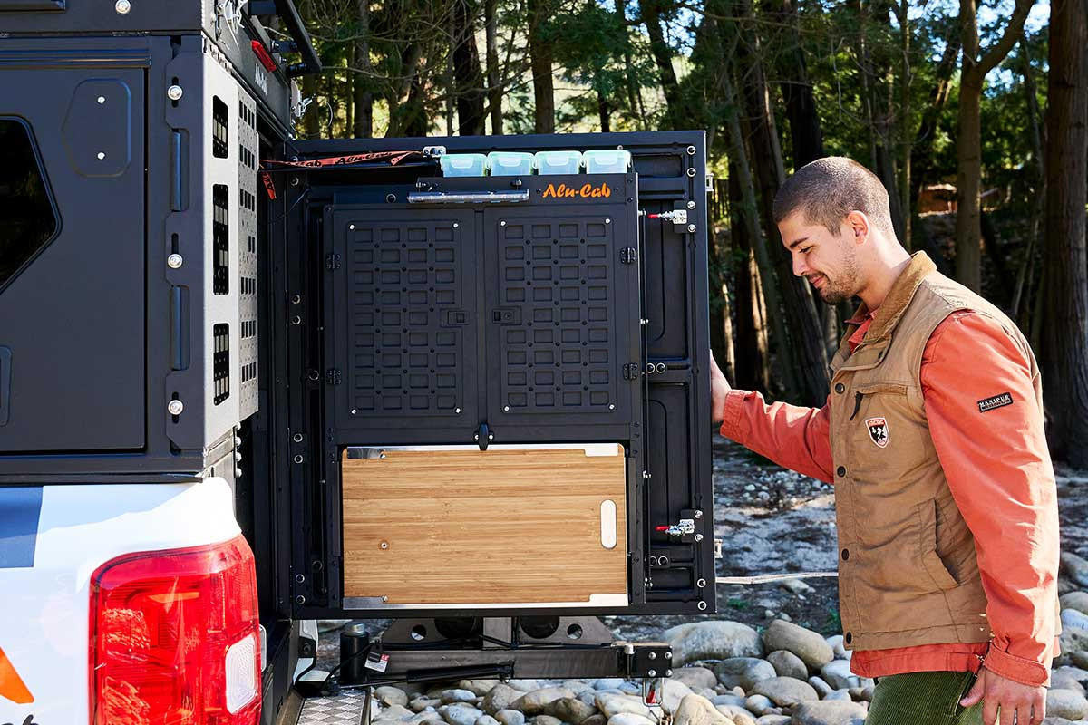 ALU-CAB Camper Rear Door Kitchen - Basic Unit product photo