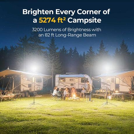 BougeRV CL03 rechargeable telescoping campsite area light feature image 2