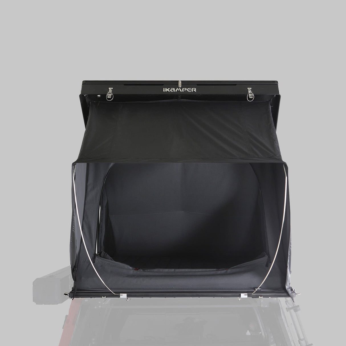 iKamper BDV Duo rooftop tent rear window and canopy