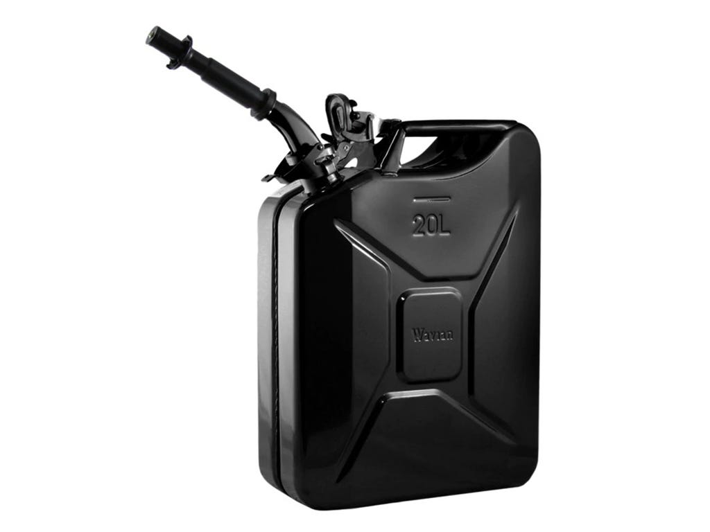 20l Black Fuel Jerry Can w/ Spout