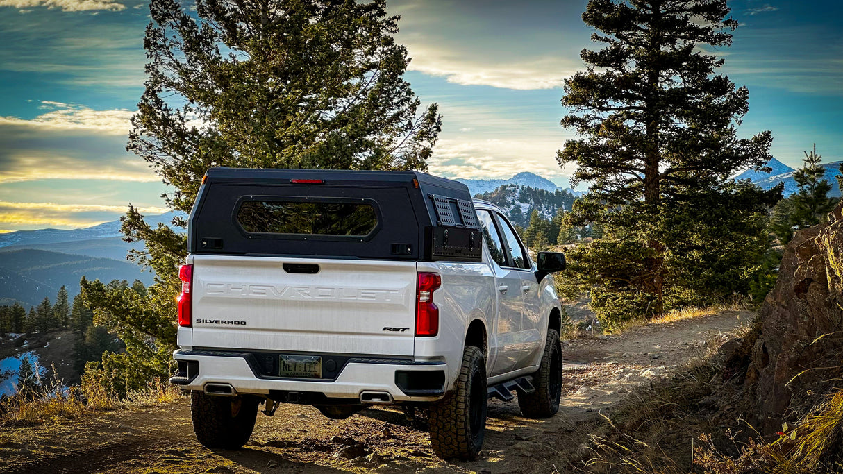 Full Wing Truck Cap Topper & Overland Camper Shell for Work, Camping & Off-Road | Dirtbox Overland