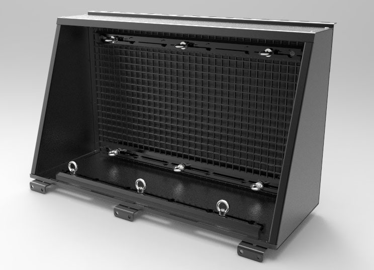 ALU-CAB Canopy Cupboard With Mesh Grid product detail photo 2