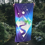 Adventure Towel Beach Size L with Pouch- Wind