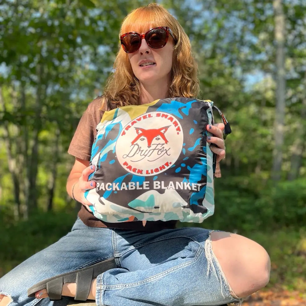 Reversible Packable Blanket + Poncho- Campout