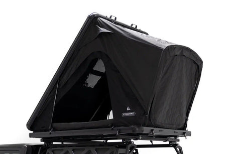 Free Spirit Recreation FSR Aspen Lite XL lightweight rooftop tent on truck rack