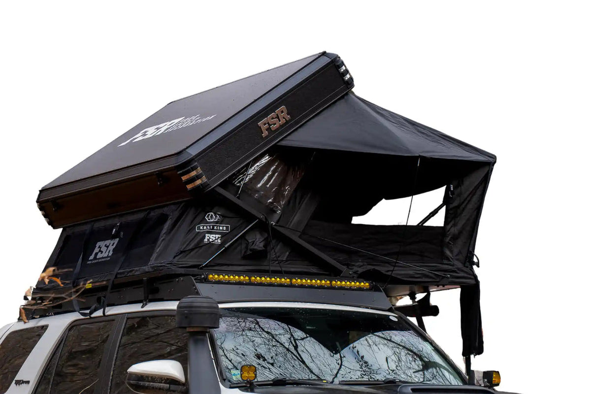Free Spirit Recreation FSR Kali King hard shell rooftop tent for overlanding trucks and SUVs
