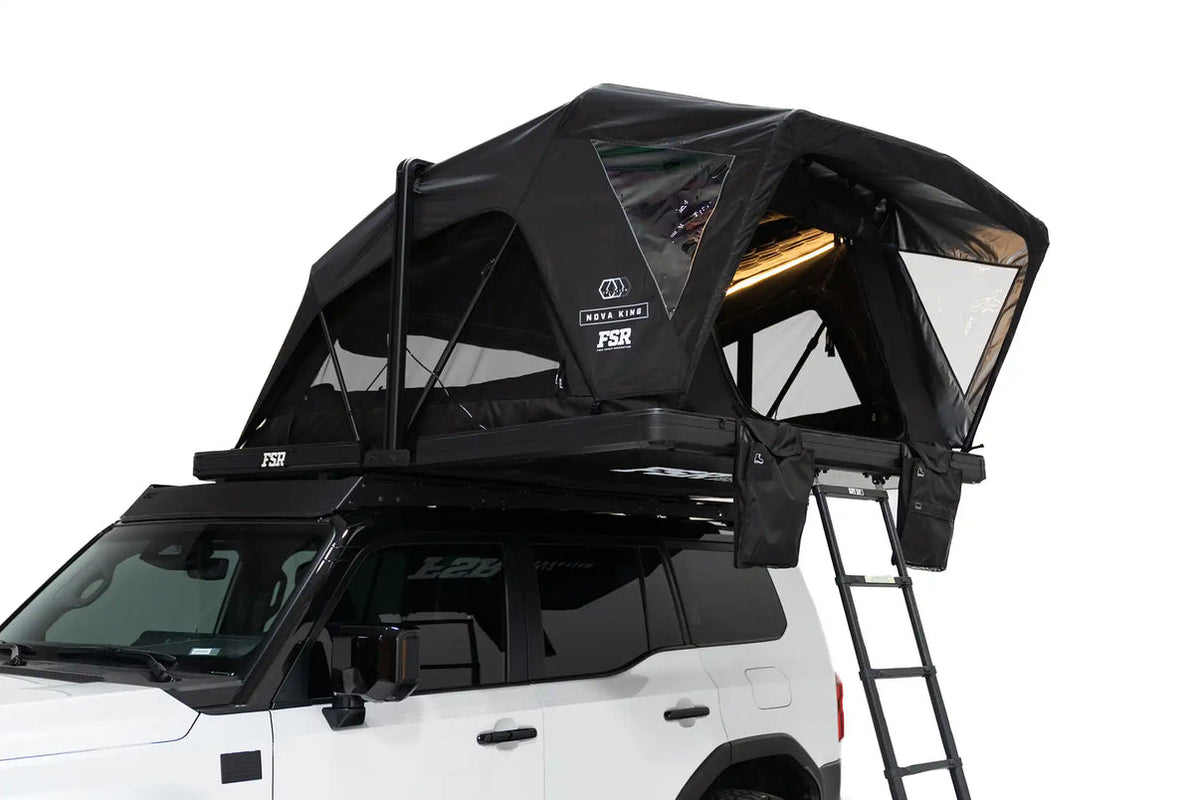 Free Spirit Recreation FSR Nova King fold-out rooftop tent for family overlanding